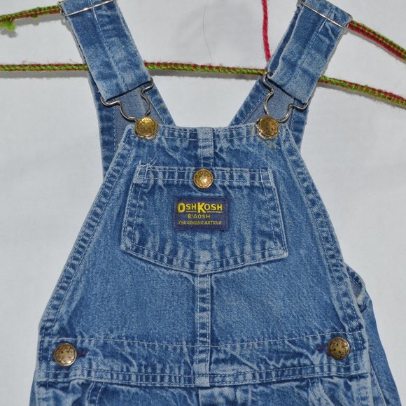 Vintage Oshkosh B'Gosh Denim Vestbak Overalls The Genuine Article with Zipper - Picture 5 of 5